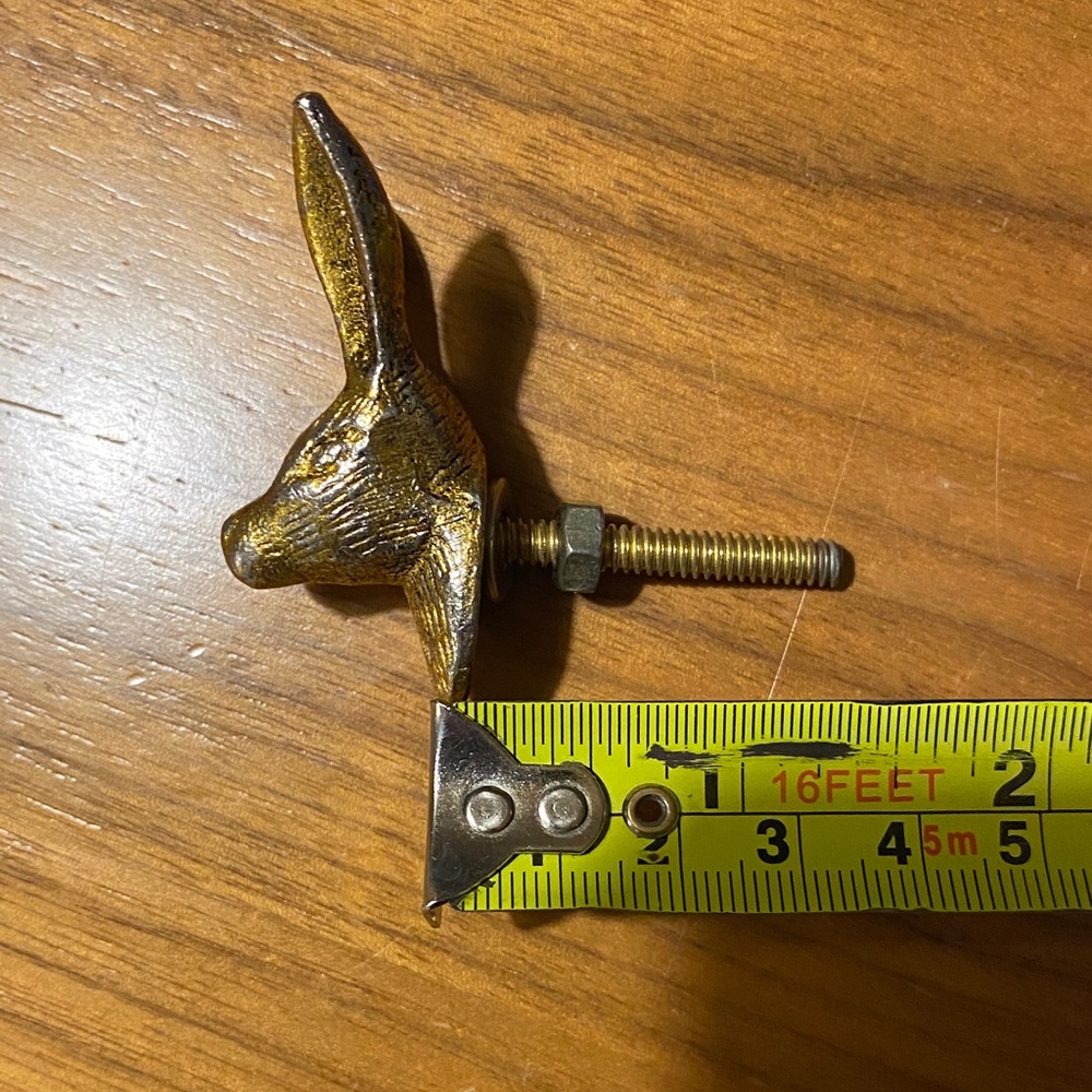 Gold Rabbit Drawer Knobs - Picture 3 of 3